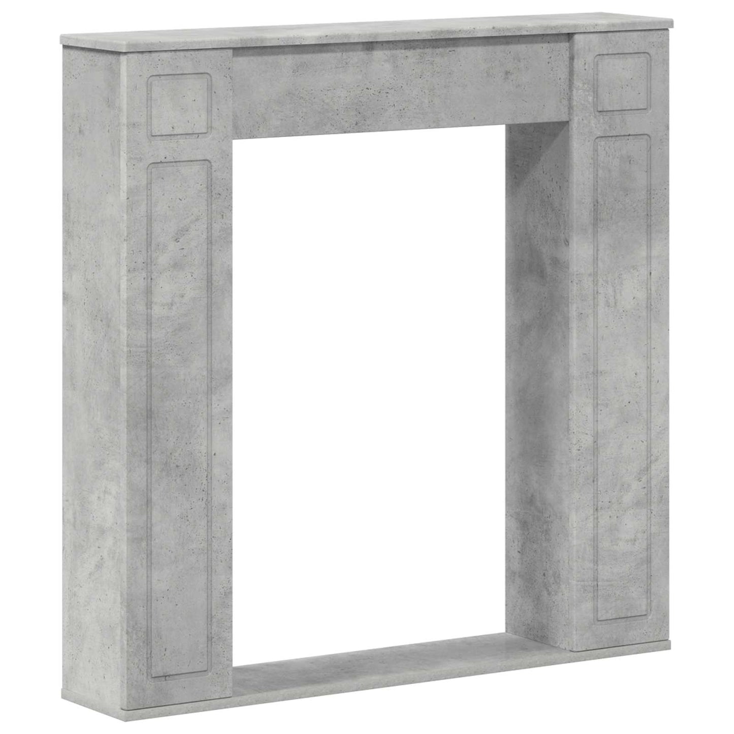 Fireplace Surround Concrete Grey 100 x 20 x 100 cm