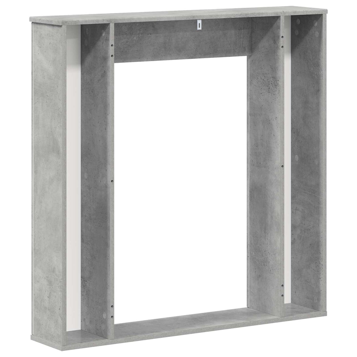 Fireplace Surround Concrete Grey 100 x 20 x 100 cm