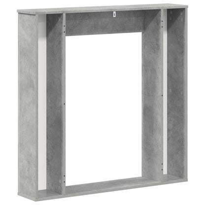 Fireplace Surround Concrete Grey 100 x 20 x 100 cm