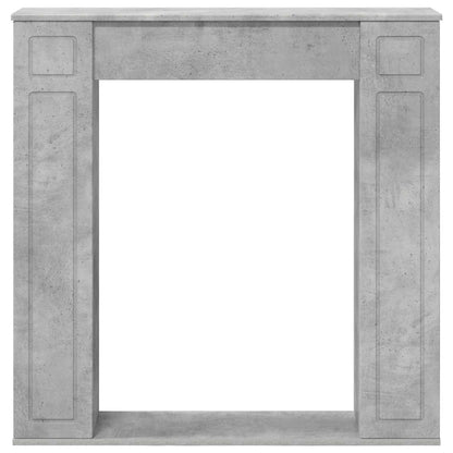 Fireplace Surround Concrete Grey 100 x 20 x 100 cm