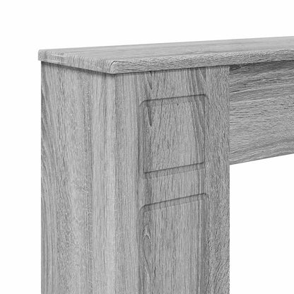 Fireplace Surround Grey Sonoma 100 x 20 x 100 cm