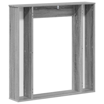 Fireplace Surround Grey Sonoma 100 x 20 x 100 cm