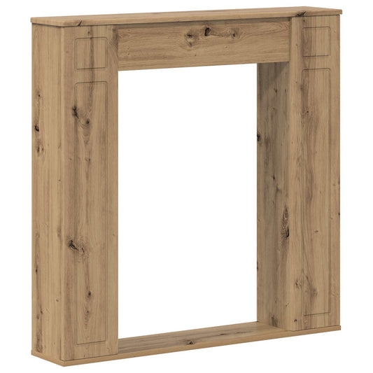 Fireplace Surround Artisan Oak 100 x 20 x 100 cm