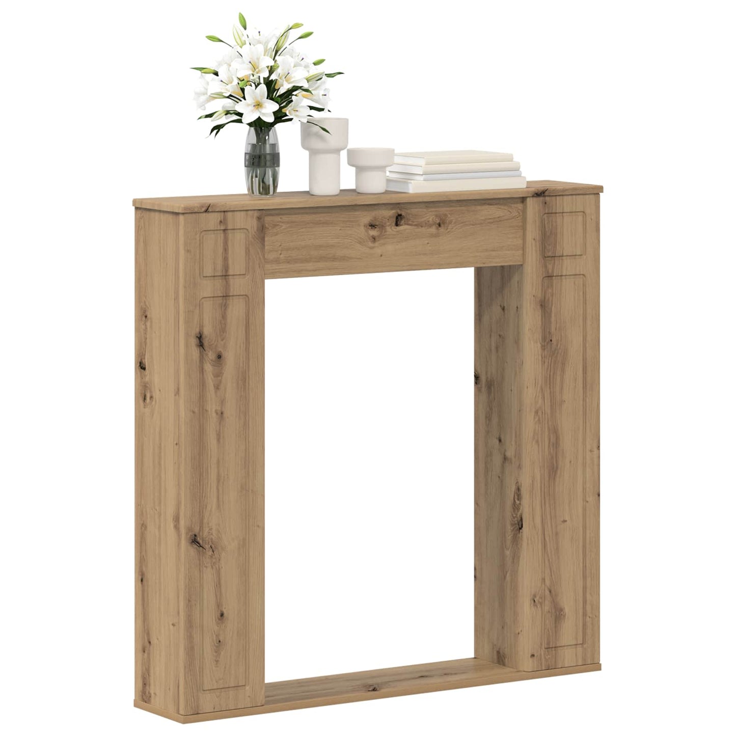 Fireplace Surround Artisan Oak 100 x 20 x 100 cm