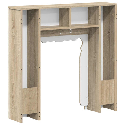 Fireplace Surround Sonoma Oak 93 x 20 x 89 cm Engineered Wood
