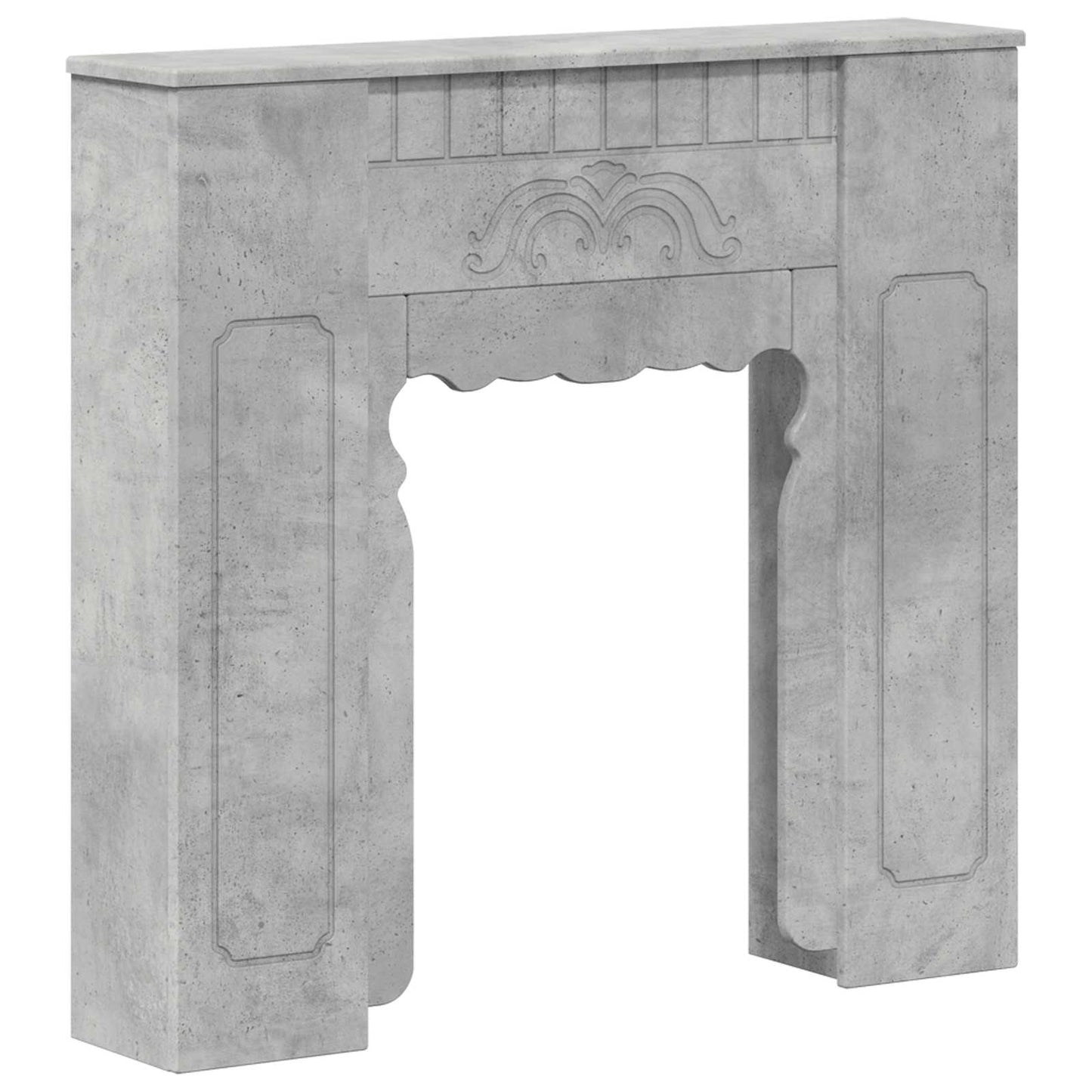 Fireplace Surround Concrete Grey 93 x 20 x 89 cm