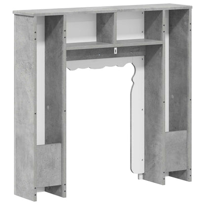 Fireplace Surround Concrete Grey 93 x 20 x 89 cm