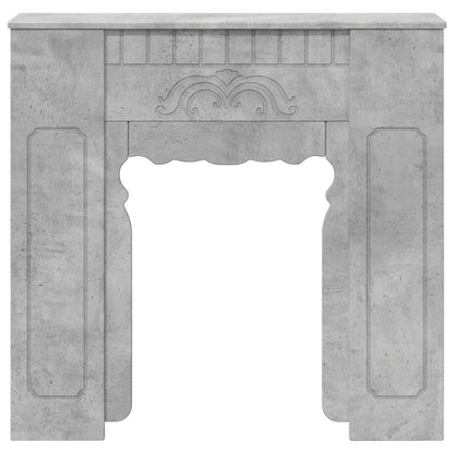 Fireplace Surround Concrete Grey 93 x 20 x 89 cm