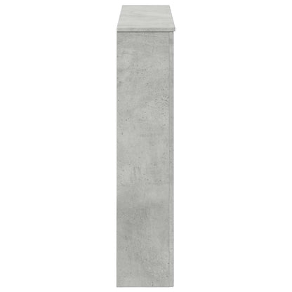 Fireplace Surround Concrete Grey 93 x 20 x 89 cm