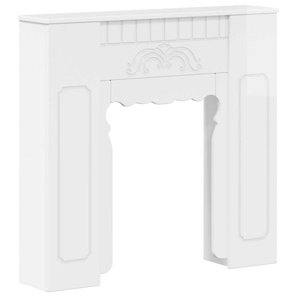 Fireplace Surround High Gloss White 93 x 20 x 89 cm