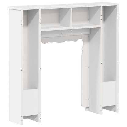 Fireplace Surround High Gloss White 93 x 20 x 89 cm