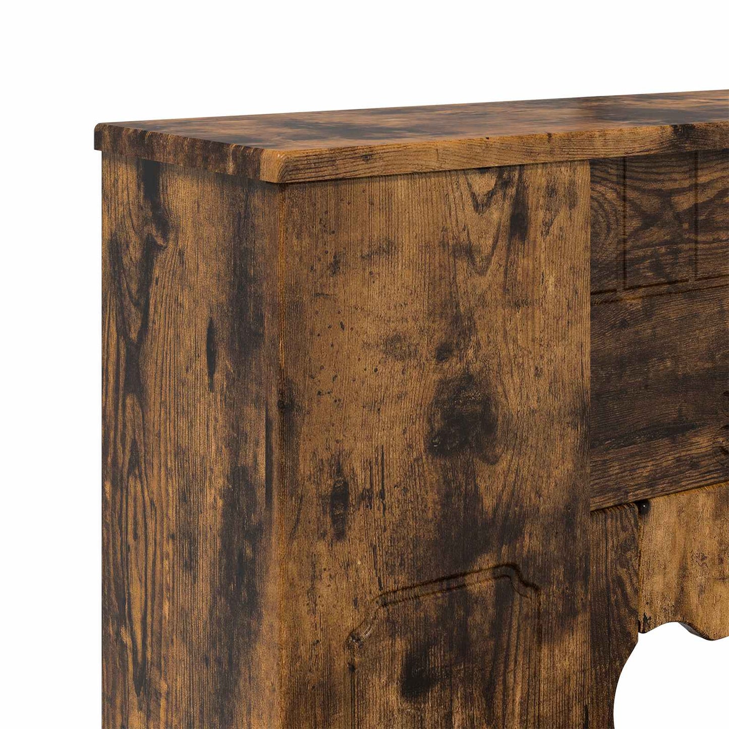 Fireplace Surround Smoked Oak 93 x 20 x 89 cm Engineered Wood