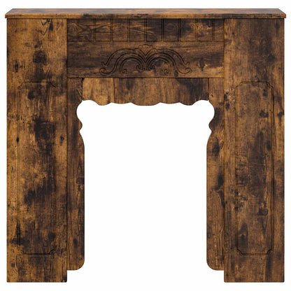 Fireplace Surround Smoked Oak 93 x 20 x 89 cm Engineered Wood