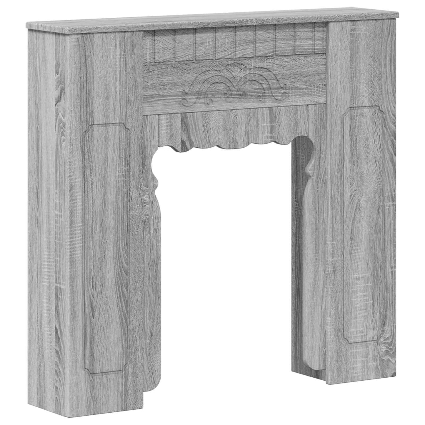 Fireplace Surround Grey Sonoma 93 x 20 x 89 cm Engineered Wood