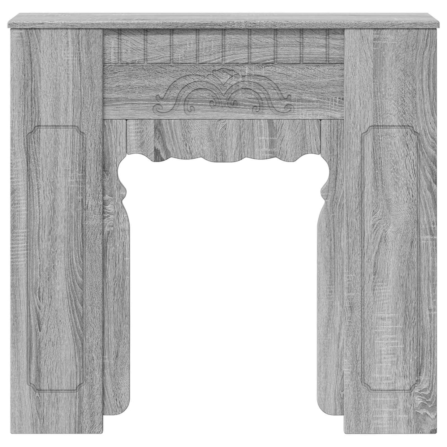 Fireplace Surround Grey Sonoma 93 x 20 x 89 cm Engineered Wood