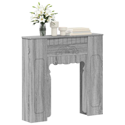 Fireplace Surround Grey Sonoma 93 x 20 x 89 cm Engineered Wood