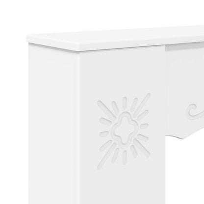 Fireplace Surround White 102 x 20 x 102 cm Engineered Wood