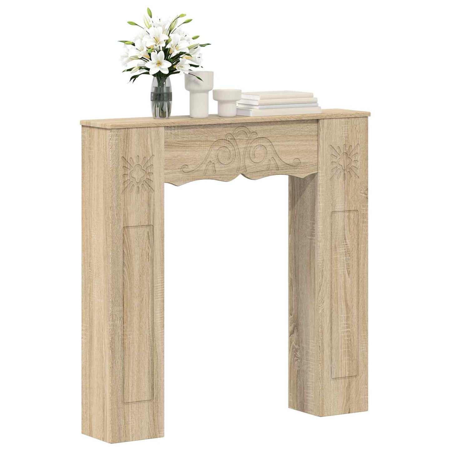 Fireplace Surround Sonoma 102 x 20 x 102 cm Engineered Wood