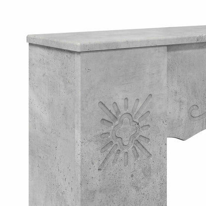 Fireplace Surround Concrete Grey 102 x 20 x 102 cm