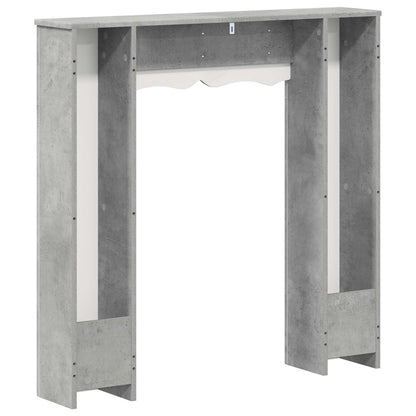 Fireplace Surround Concrete Grey 102 x 20 x 102 cm
