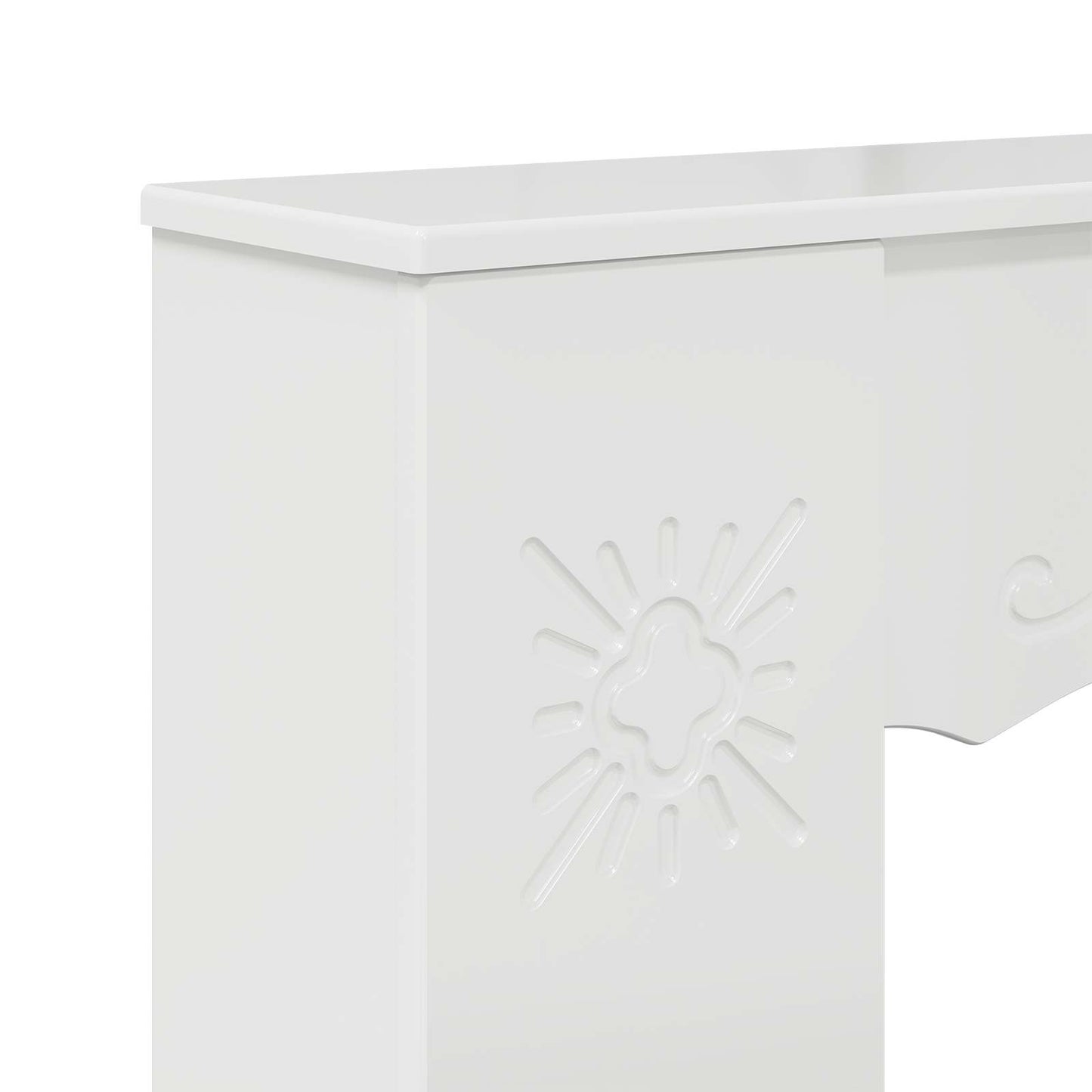 Fireplace Surround Gloss White 102 x 20 x 102 cm