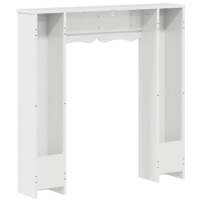 Fireplace Surround Gloss White 102 x 20 x 102 cm
