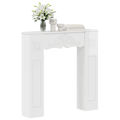 Fireplace Surround Gloss White 102 x 20 x 102 cm
