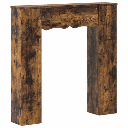 Fireplace Surround Smoked Oak 102 x 20 x 102 cm Engineered Wood