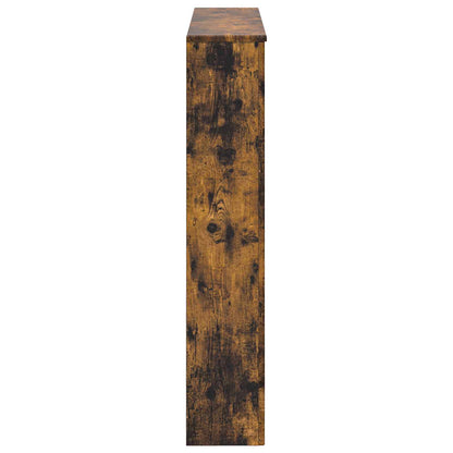 Fireplace Surround Smoked Oak 102 x 20 x 102 cm Engineered Wood