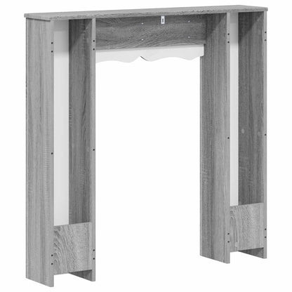 Fireplace Surround Grey Sonoma 102 x 20 x 102 cm
