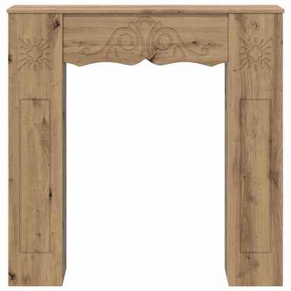 Fireplace Surround Artisan Oak 102 x 20 x 102 cm