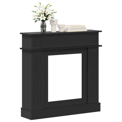Fireplace Surround Black 102 x 26 x 100 cm Engineered Wood