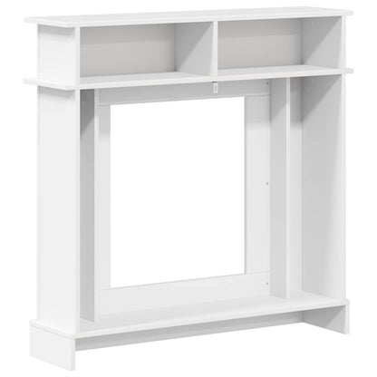 Fireplace Surround Gloss White 102 x 26 x 100 cm