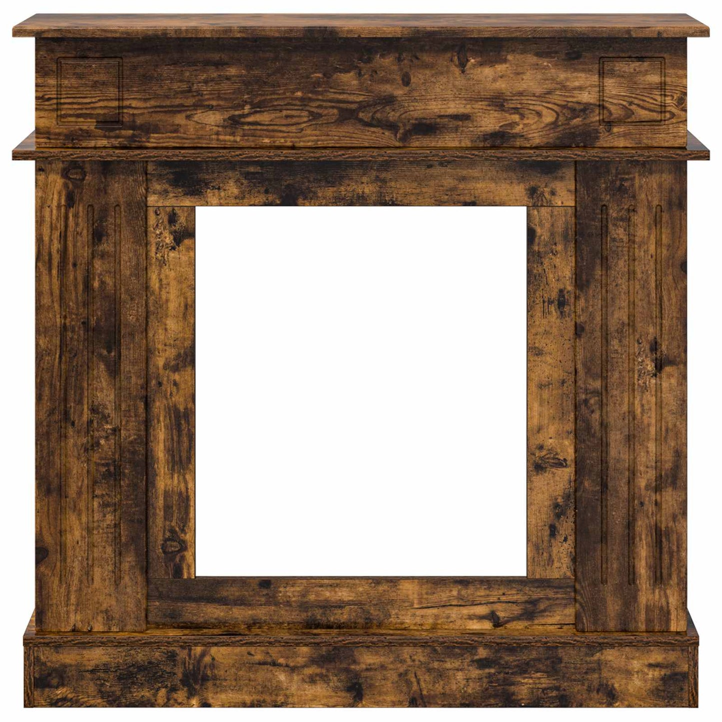 Fireplace Surround Smoked Oak 102 x 26 x 100 cm Engineered Wood