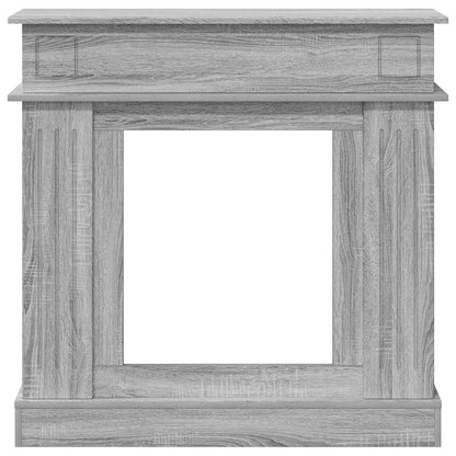 Fireplace Surround Grey Sonoma 102 x 26 x 100 cm