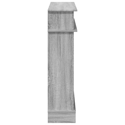 Fireplace Surround Grey Sonoma 102 x 26 x 100 cm