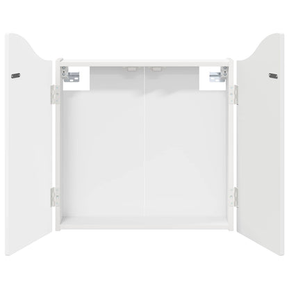Dartboard Cabinet White 56 x 12 x 63 cm Engineered Wood