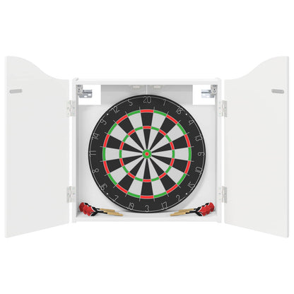 Dartboard Cabinet White 56 x 12 x 63 cm Engineered Wood