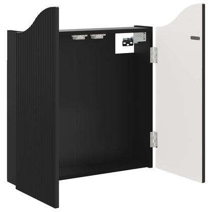 Dartboard Cabinet Black 56 x 12 x 63 cm Engineered Wood