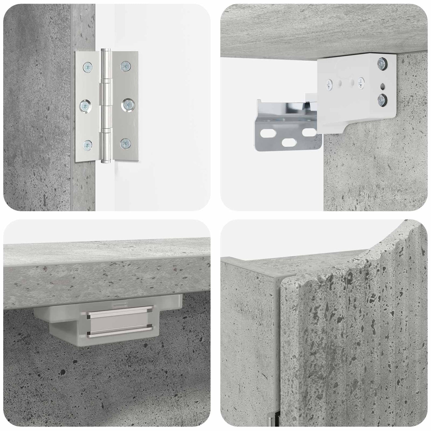 Dartboard Cabinet Concrete Grey 56 x 12 x 63 cm Engineered Wood