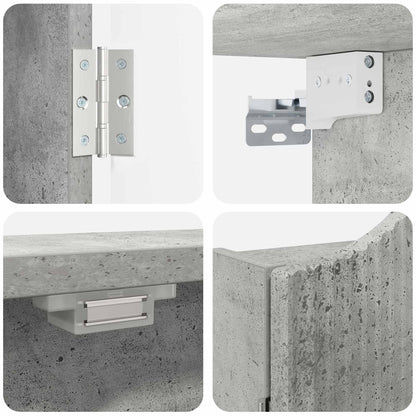 Dartboard Cabinet Concrete Grey 56 x 12 x 63 cm Engineered Wood