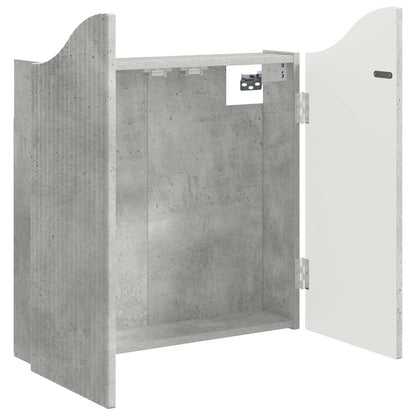 Dartboard Cabinet Concrete Grey 56 x 12 x 63 cm Engineered Wood