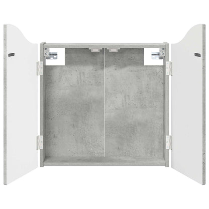 Dartboard Cabinet Concrete Grey 56 x 12 x 63 cm Engineered Wood