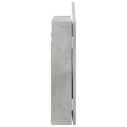 Dartboard Cabinet Concrete Grey 56 x 12 x 63 cm Engineered Wood