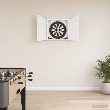 Dartboard Cabinet High Gloss White 56 x 12 x 63 cm