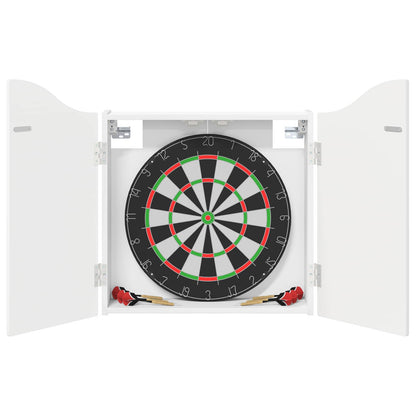 Dartboard Cabinet High Gloss White 56 x 12 x 63 cm