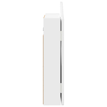 Dartboard Cabinet High Gloss White 56 x 12 x 63 cm