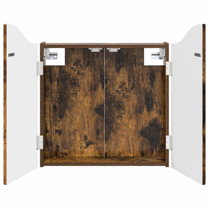Dartboard Cabinet Smoked Oak 56 x 12 x 63 cm Engineered Wood
