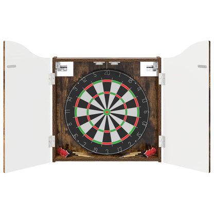 Dartboard Cabinet Smoked Oak 56 x 12 x 63 cm Engineered Wood