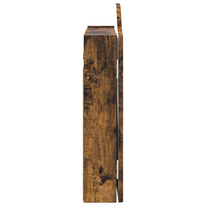 Dartboard Cabinet Smoked Oak 56 x 12 x 63 cm Engineered Wood
